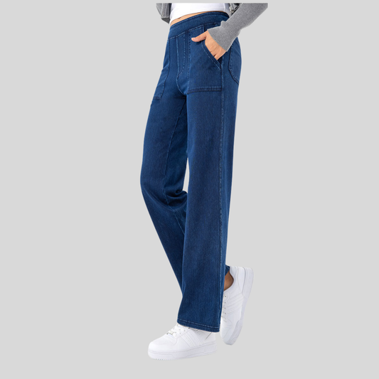 FlexFit™ Sculpt Jeans – High-Waisted, Straight-Leg, Ultimate Comfort