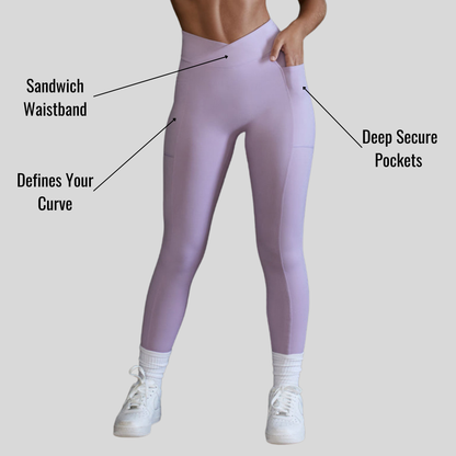 Alzya™ High-Waisted Leggings with Side Pockets – Sculpting Fit & Second-Skin Feel