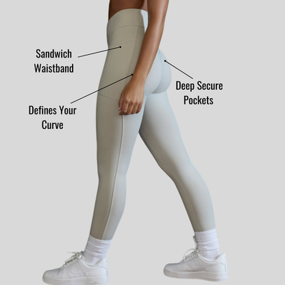 Alzya™ High-Waisted Leggings with Side Pockets – Sculpting Fit & Second-Skin Feel