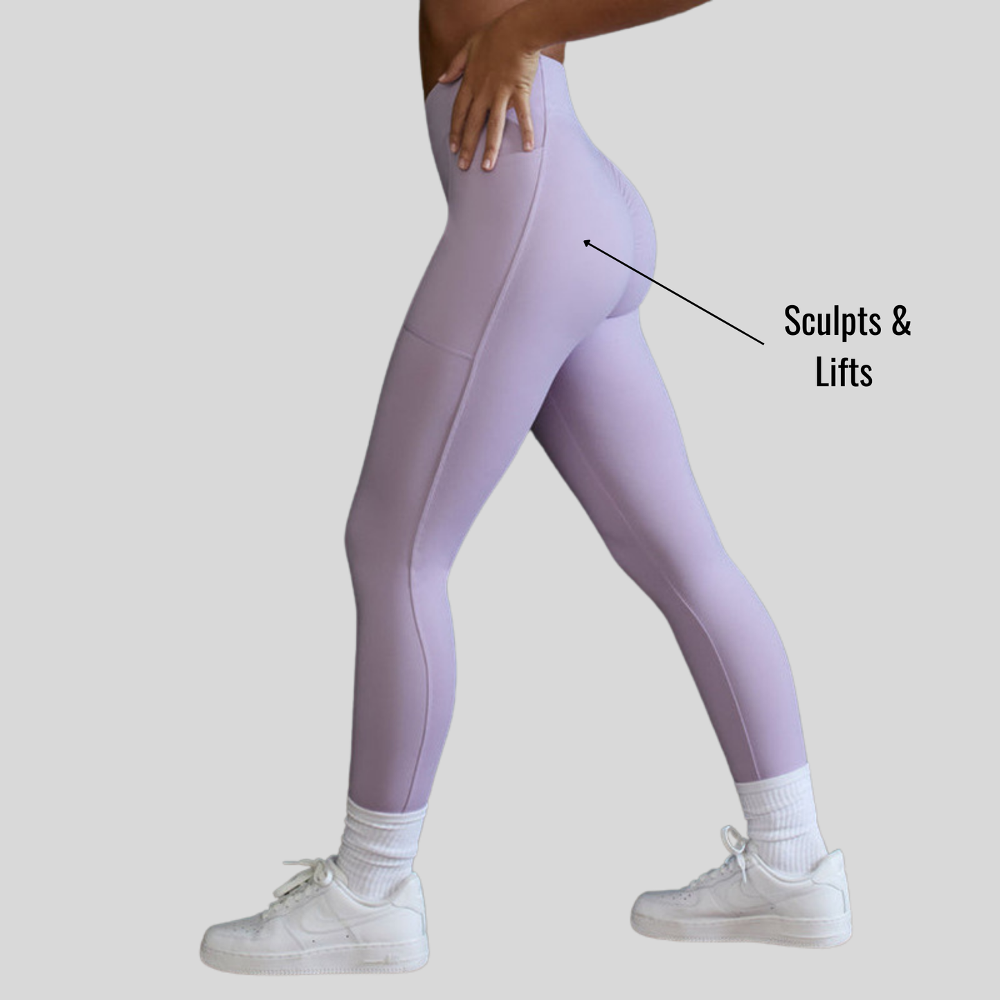 Alzya™ High-Waisted Leggings with Side Pockets – Sculpting Fit & Second-Skin Feel