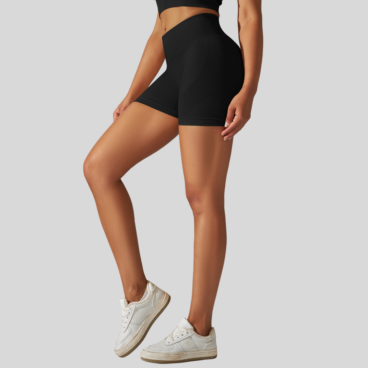 Alzya® Seamless Sculpting Biker Shorts – High-Waist & Push-Up Effect