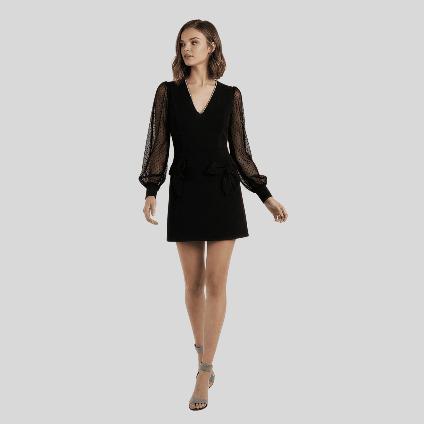 Alzya Elegant-black-mini-dress