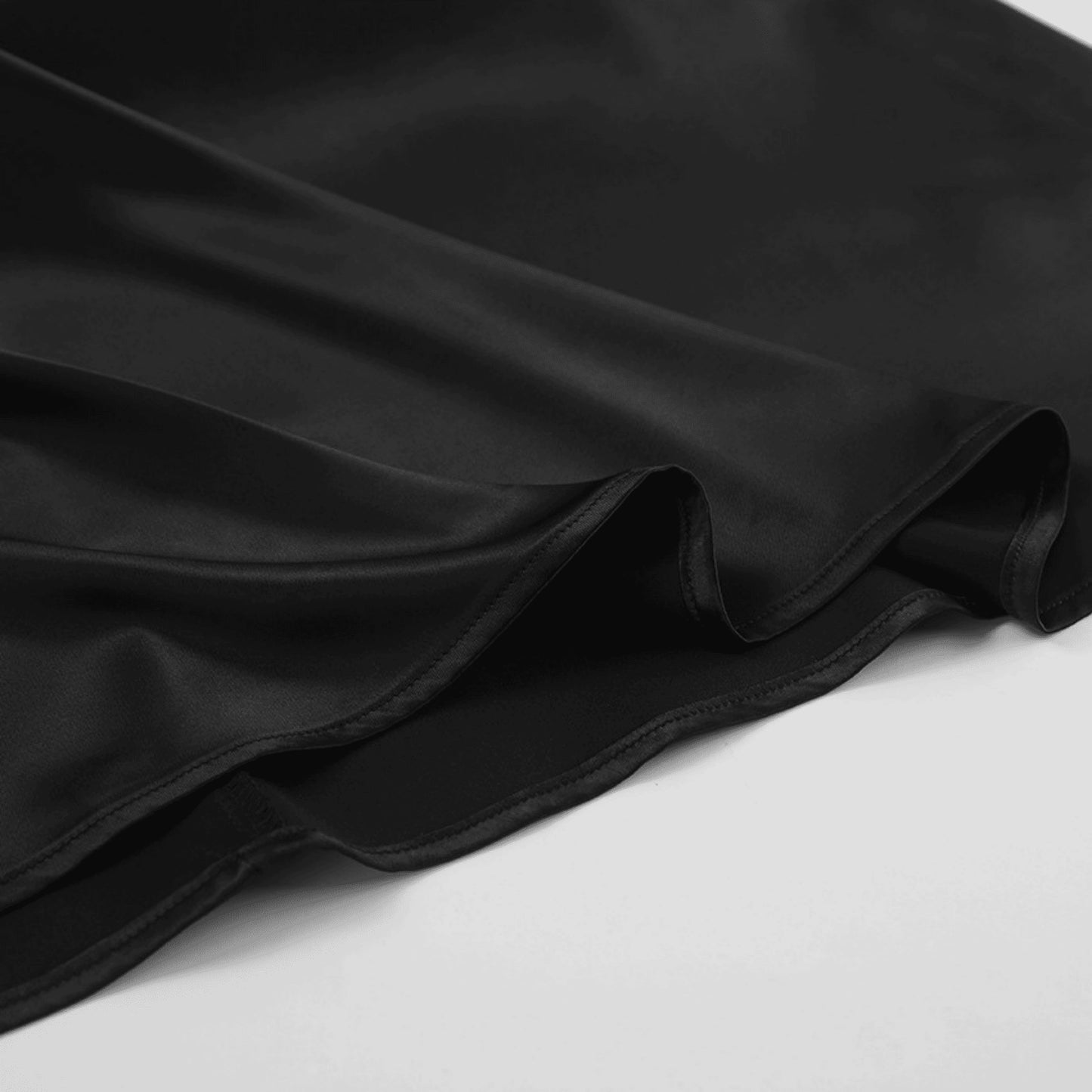 Elegant Long Lace-Trim Slip Dress