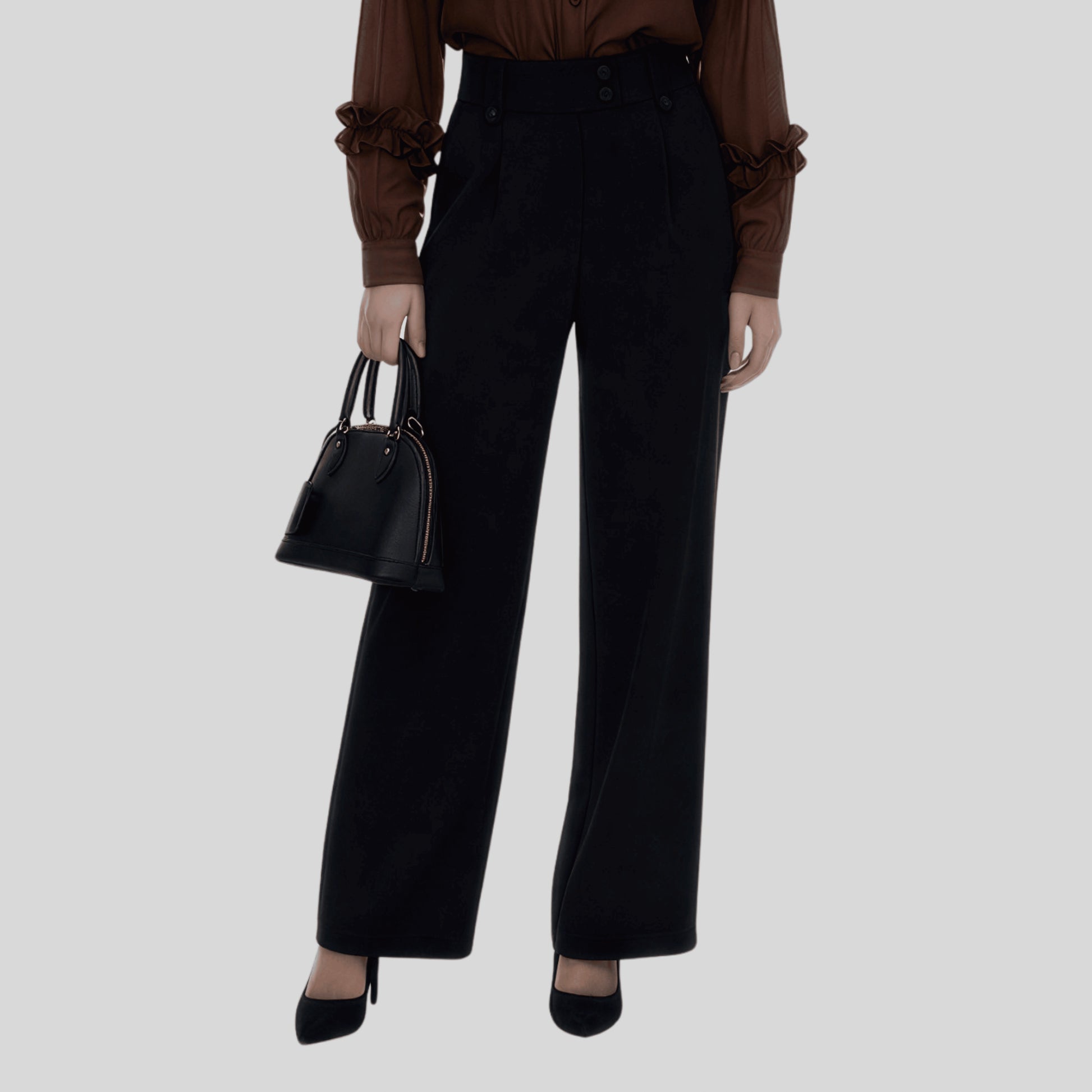 Alzya High-Waist Wide-Leg Pants 