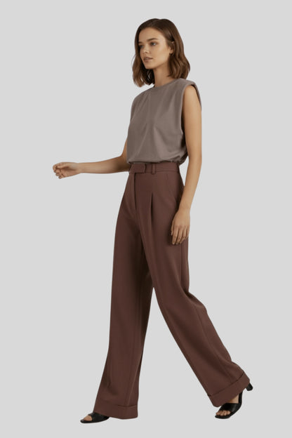 Alzya_High-Waist_Wide-Leg_Trousers_with_Zip_Closure_and_Turn-Up_Hem_Brown_2