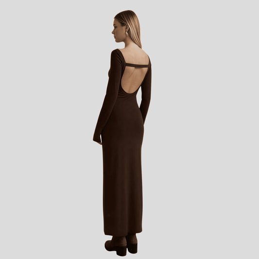 Alzya Long Dress with Open Back