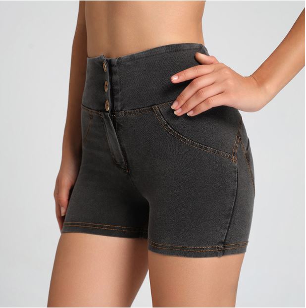 Sculpting High-Waist Fitness Shorts