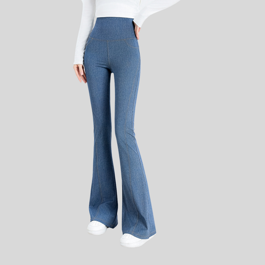 High-Waisted Slim Flare Pants – Sculpting Fit & Ultimate Comfort