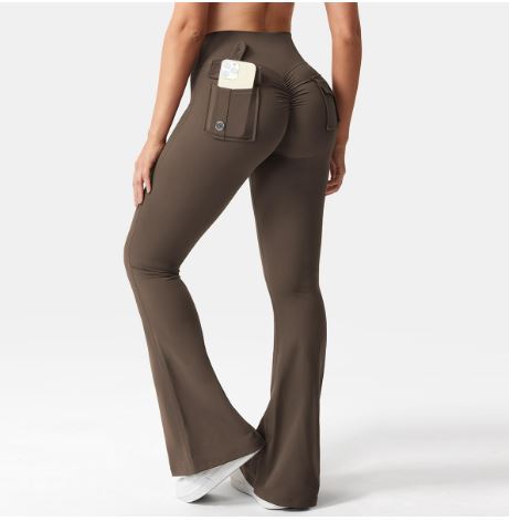 High-Waisted Flare Pants with Pockets – Elegance Meets Comfort