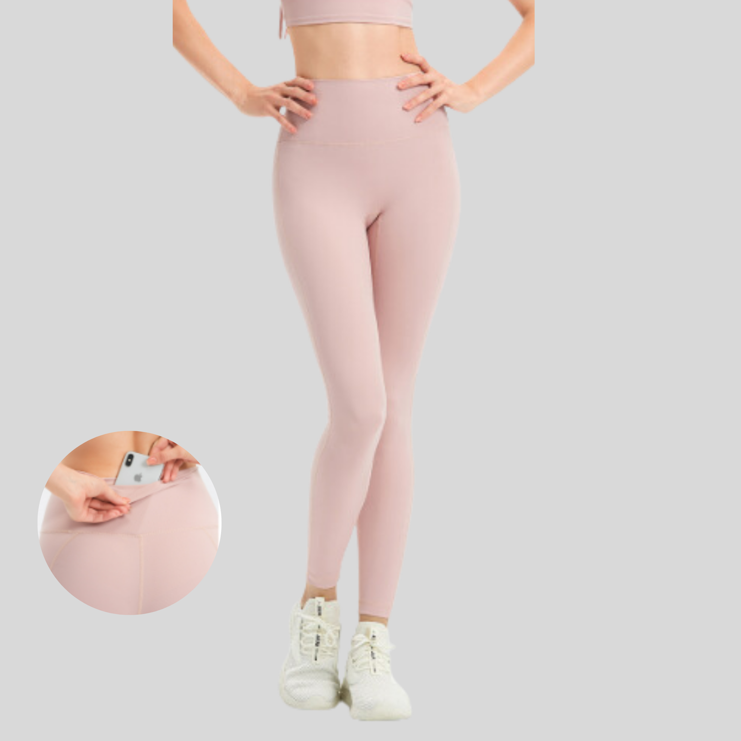 High Waist Yoga Leggings - Butt Lifting, Sculpted Legs & Back Pocket