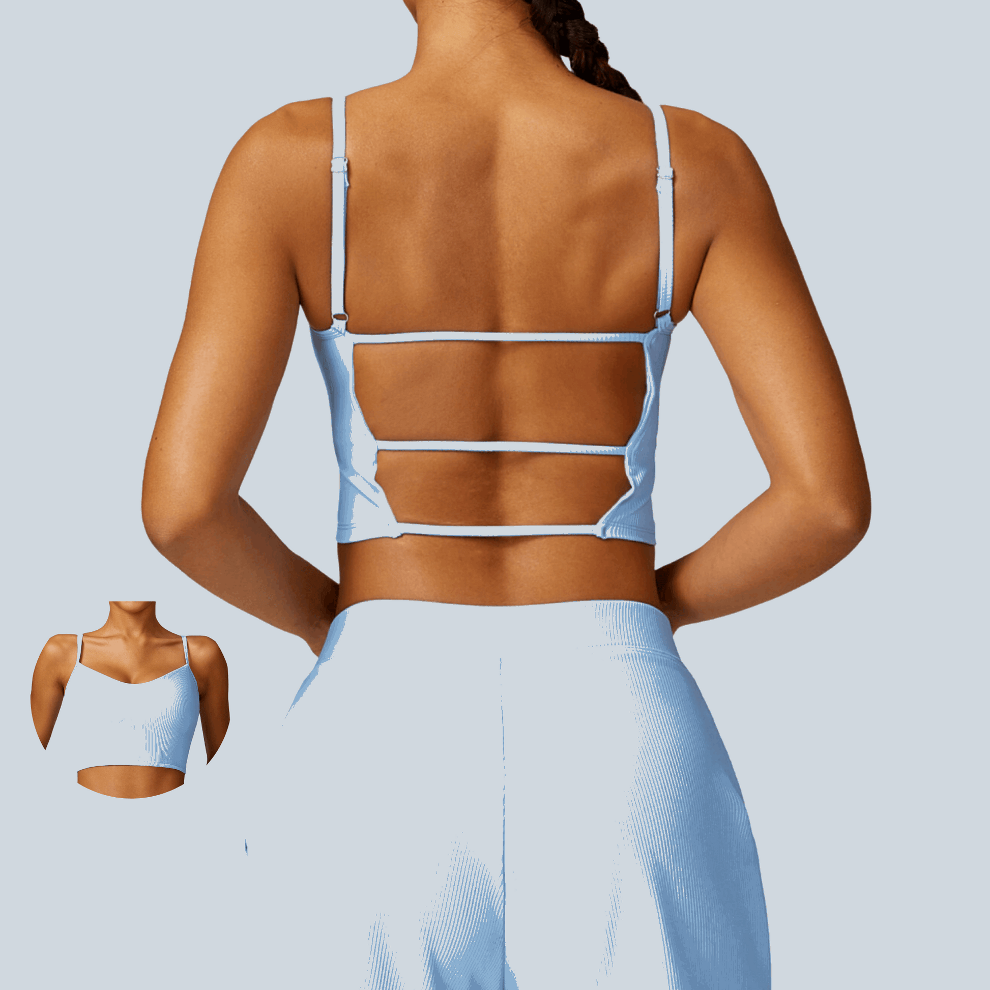 Cut-Out Back Sports Bra – Comfort & Style - Alzya
