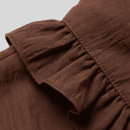 alzya_Brown_Ruffled_Peter_Pan_Collar_Blouse brown
