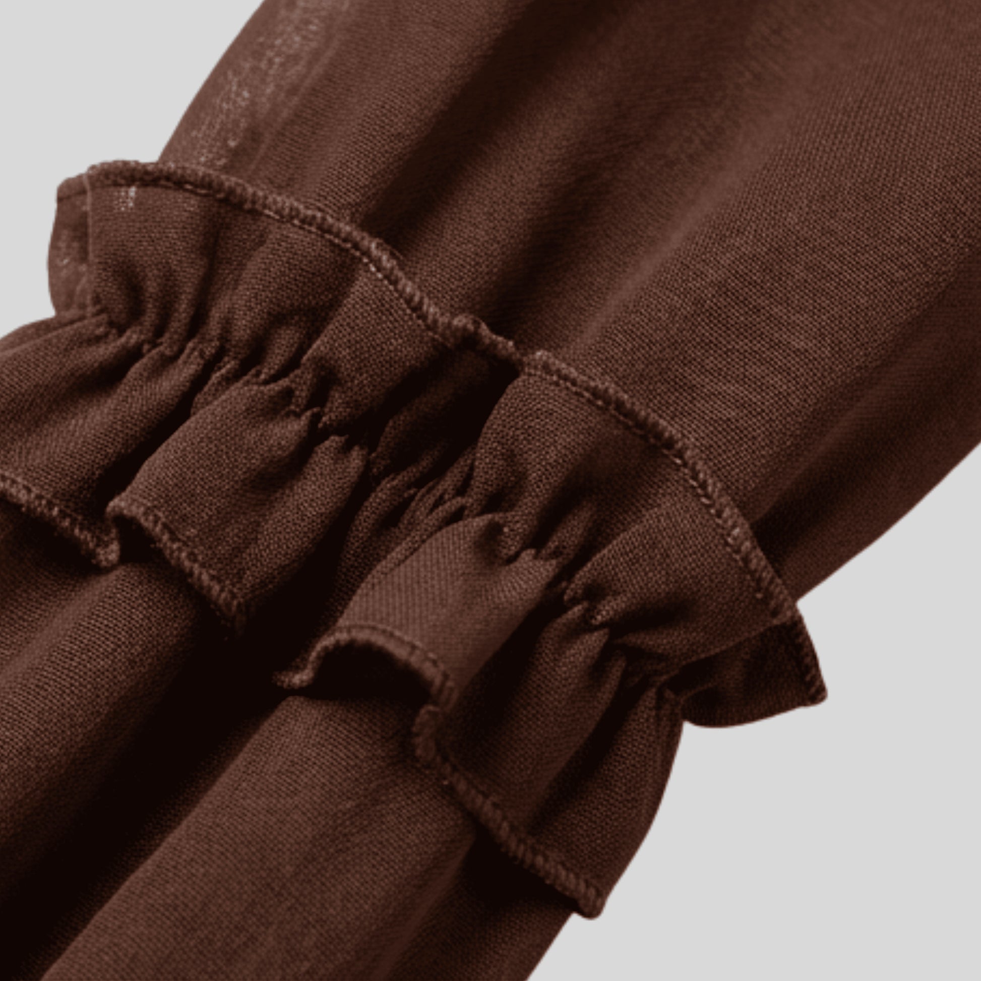 alzya_Brown_Ruffled_Peter_Pan_Collar_Blouse brown